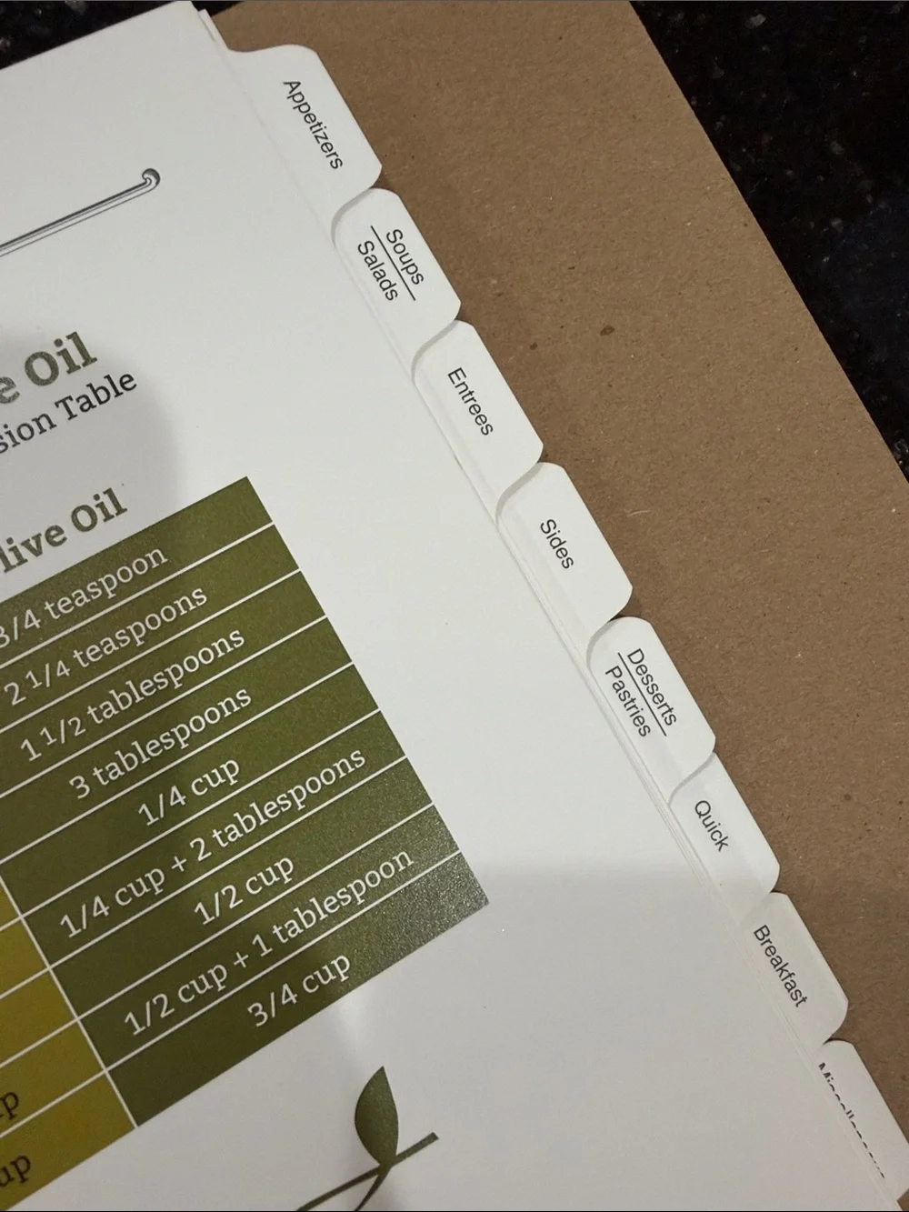 Pasolivo Kraft Notebook cookbook recipes with Black Spine olive oil from Paso